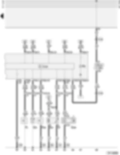 Wiring Diagram  AUDI A4 1997 - Dash panel insert - vehicle speed sender - fuel gauge sender - fuel pump - oil pressure switch - combi-processor in dash panel insert