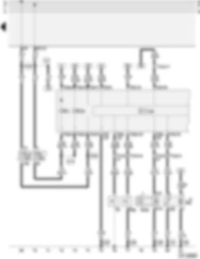 Wiring Diagram  AUDI A4 1997 - Dash panel insert - combi-processor in dash panel insert - fuel gauge sender - road speed sender - oil pressure switch