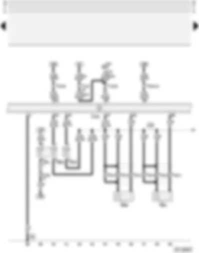 Wiring Diagram  AUDI A4 1997 - Motronic control unit - coolant temperature sender - knock sensors