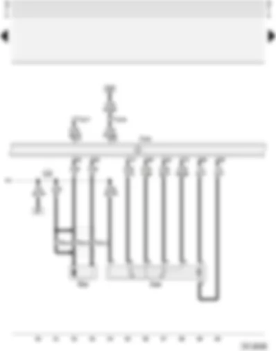 Wiring Diagram  AUDI A4 1997 - Motronic control unit - engine speed sender - throttle valve control unit