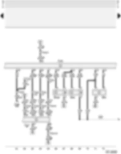 Wiring Diagram  AUDI A4 1997 - Motronic control unit - hall sender - air mass meter