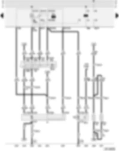 Wiring Diagram  AUDI A4 1997 - Windscreen washer/wiper system - heated washer jets