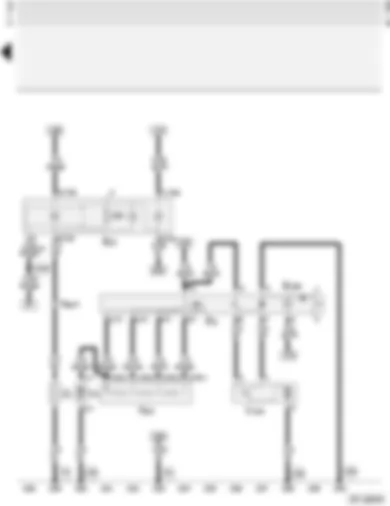Wiring Diagram  AUDI A4 1997 - Fresh air blower - heated rear window