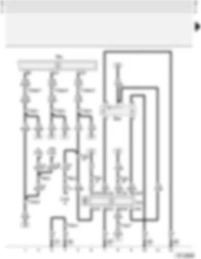 Wiring Diagram  AUDI A4 2000 - Electric windows - 2-door (with roll-back function)
