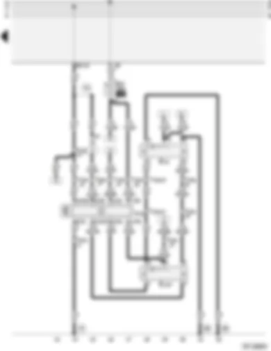 Wiring Diagram  AUDI A4 2000 - Electric windows - 2-door (with roll-back function)