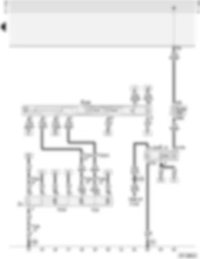 Wiring Diagram  AUDI A4 1996 - Electrically adjustable and heated exterior mirrors - with folding function