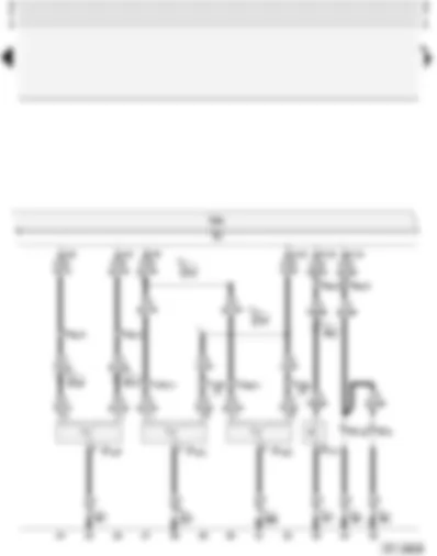 Wiring Diagram  AUDI A4 1997 - Central locking system with interior lights switch-off delay and anti-theft alarm system with interior monitoring