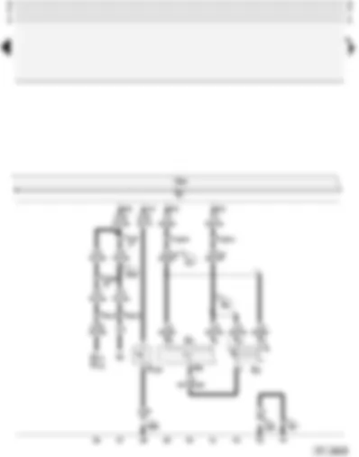 Wiring Diagram  AUDI A4 1997 - Central locking system with interior lights switch-off delay and anti-theft alarm system with interior monitoring