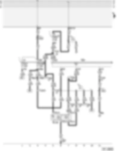 Wiring Diagram  AUDI A4 1997 - Central locking system with interior lights switch-off delay and anti-theft alarm system with interior monitoring - Audi Avant models