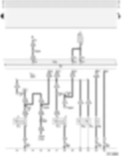 Wiring Diagram  AUDI A4 1997 - Central locking system with interior lights switch-off delay and anti-theft alarm system with interior monitoring - Audi Avant