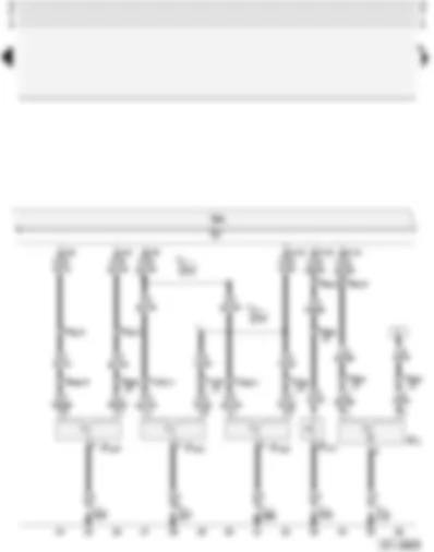 Wiring Diagram  AUDI A4 1997 - Central locking system with interior lights switch-off delay and anti-theft alarm system with interior monitoring - Audi Avant