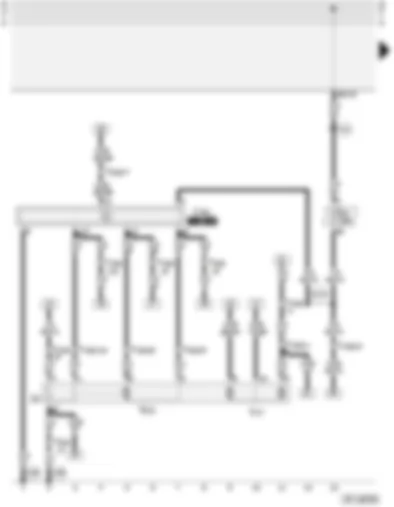 Wiring Diagram  AUDI A4 1997 - Electrically adjustable and heated exterior mirrors with fold-in feature