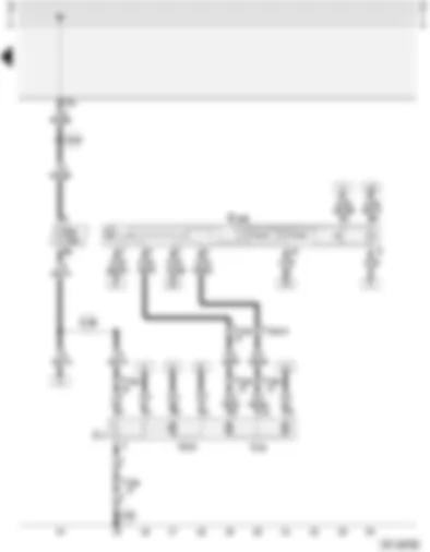 Wiring Diagram  AUDI A4 1997 - Electrically adjustable and heated exterior mirrors with fold-in feature