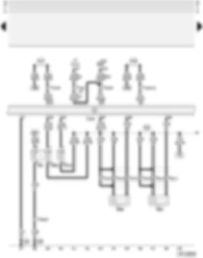 Wiring Diagram  AUDI A4 1998 - Motronic control unit - coolant temperature sender - knock sensors