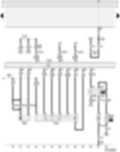 Wiring Diagram  AUDI A4 1998 - Motronic control unit - engine speed sender - throttle valve control unit - secondary air pump
