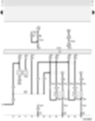 Wiring Diagram  AUDI A4 1998 - Motronic control unit - lambda probes with heating - air mass meter