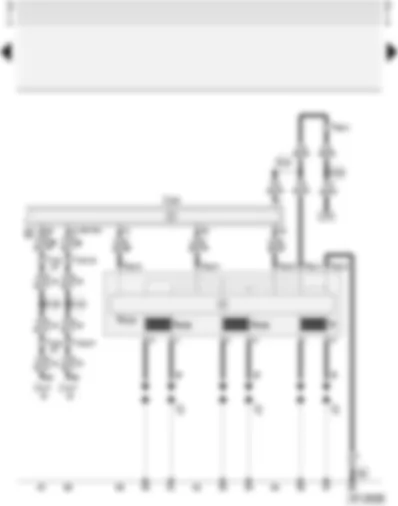 Wiring Diagram  AUDI A4 1998 - Motronic control unit - ignition system