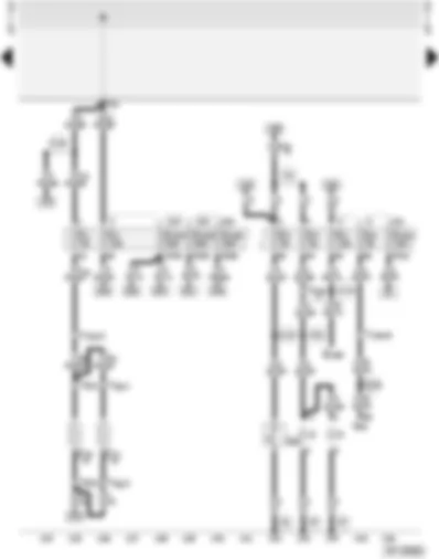 Wiring Diagram  AUDI A4 1998 - Fuse box - number plate light - glove box light - heated washer jets