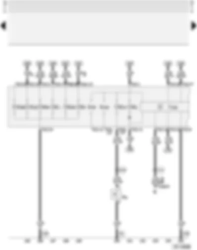 Wiring Diagram  AUDI A4 1998 - Dash panel insert - combi-processor in dash panel insert - handbrake warning switch
