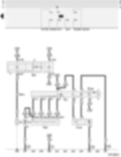 Wiring Diagram  AUDI A4 1998 - Fresh air blower - heated rear window