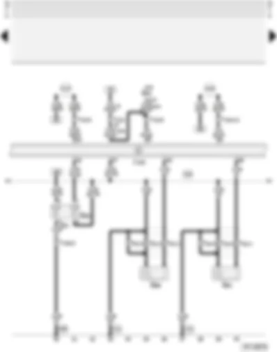 Wiring Diagram  AUDI A4 2002 - Motronic control unit - coolant temperature sender - knock sensors