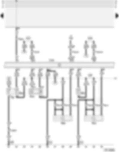 Wiring Diagram  AUDI A4 2002 - Motronic control unit - coolant temperature sender - altitude sender - knock sensors - hall sender
