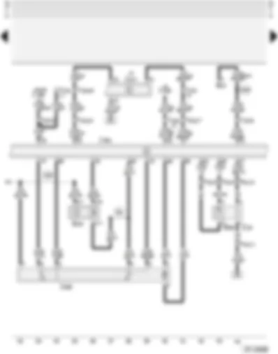 Wiring Diagram  AUDI A4 2002 - Simos control unit - throttle valve control unit - lambda probe - hall sender