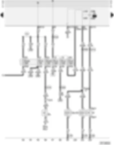 Wiring Diagram  AUDI A4 2002 - Fuse box - horn plate - reversing light switch