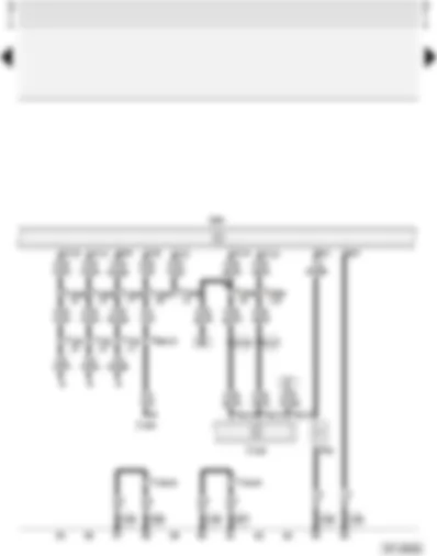 Wiring Diagram  AUDI A4 2001 - Central locking system with interior lights switch-off delay and anti-theft alarm system with interior monitoring