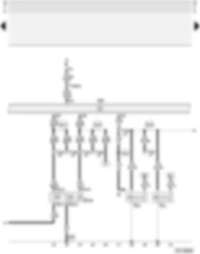 Wiring Diagram  AUDI A4 2002 - Central locking system with interior lights switch-off delay and anti-theft alarm system with interior monitoring - Audi Avant