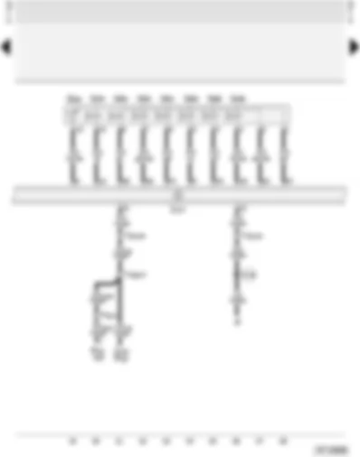 Wiring Diagram  AUDI A4 2000 - Four-speed automatic gearbox with selector lever lock (01N)