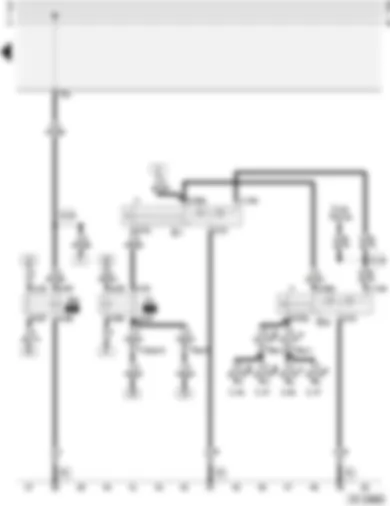 Wiring Diagram  AUDI A4 1998 - Daytime driving lights with fog lights and rear fog light