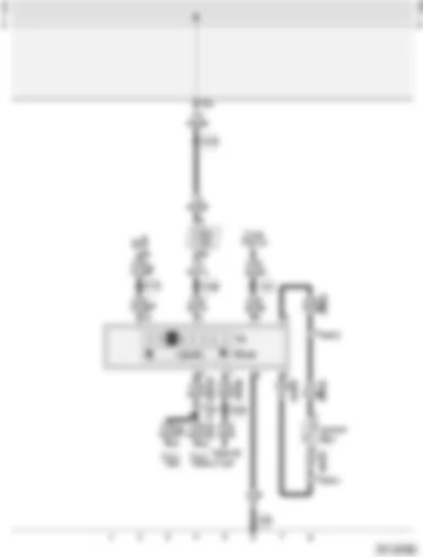 Wiring Diagram  AUDI A4 2002 - Ambient temperature and selector lever position indicator