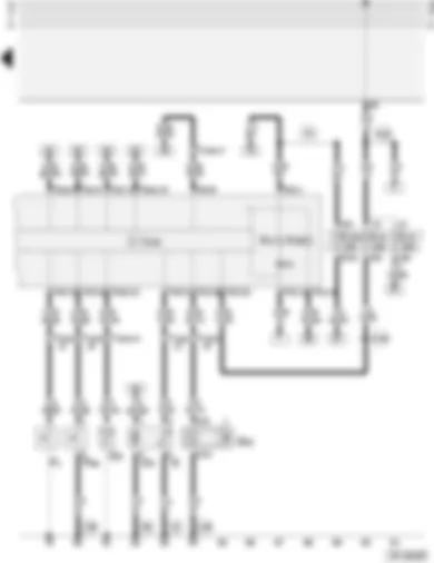 Wiring Diagram  AUDI A4 1998 - Dash panel insert - combi-processor in dash panel insert - fuel gauge sender - road speed sender - oil pressure switch - fuel pump - oil temperature sender