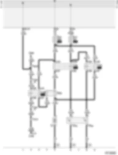 Wiring Diagram  AUDI A4 1998 - Radiator fan control - 300 W (without air conditioner) - 6-cylinder (2.5 l TDI 110 kW)