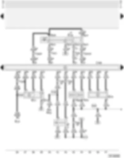 Wiring Diagram  AUDI A4 1998 - Diesel direct injection system control unit - exhaust gas recirculation valve - charge pressure control solenoid valve - brake light switch - cruise control system (CCS)