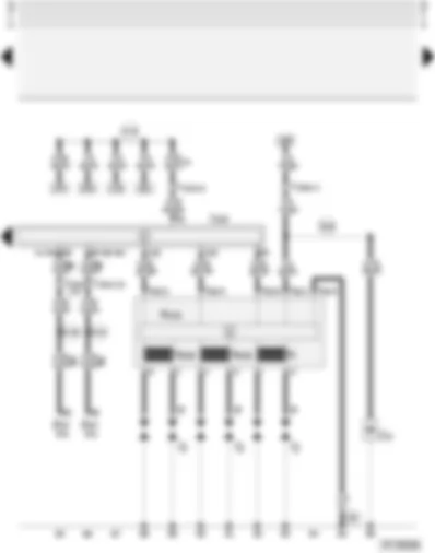 Wiring Diagram  AUDI A4 2002 - Motronic control unit - ignition system