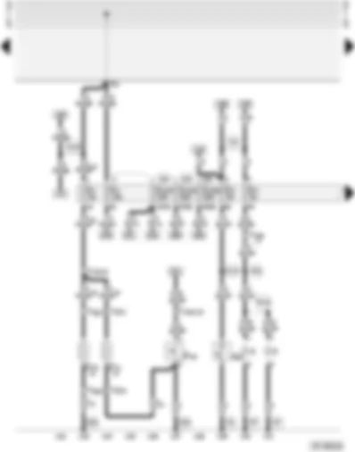 Wiring Diagram  AUDI A4 2002 - Fuse box - number plate light - glove box light - heated washer jets