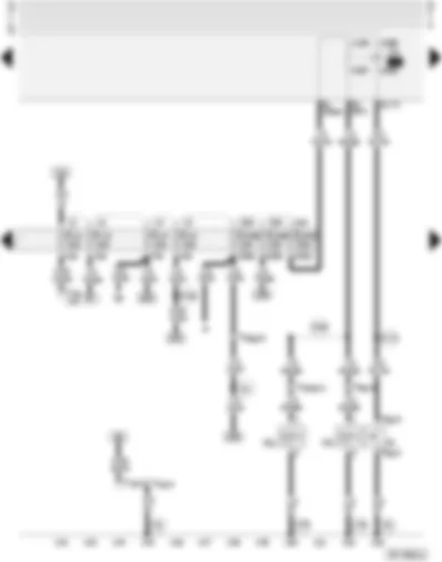 Wiring Diagram  AUDI A4 2002 - Fuse box - horn - diagnostic connector