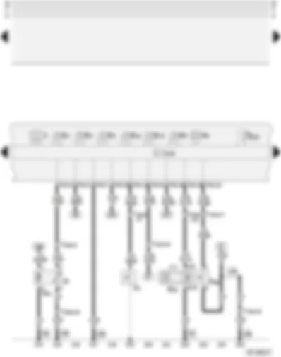 Wiring Diagram  AUDI A4 2002 - Dash panel insert - combi-processor in dash panel insert - coolant monitoring - analogue clock - fuel gauge - rev. counter - speedometer - switches and instruments - lighting control - vehicle speed sender - fuel pump - oil pressure switch