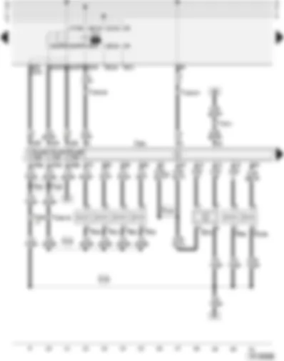 Wiring Diagram  AUDI A4 2000 - Simos control unit - fuel pump relay - air mass meter - injectors