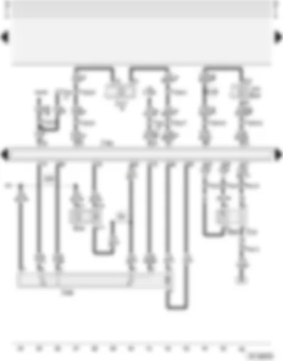 Wiring Diagram  AUDI A4 2002 - Simos control unit - throttle valve control unit - lambda probe - hall sender