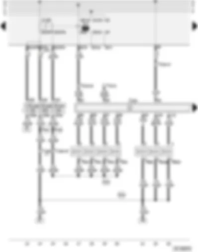 Wiring Diagram  AUDI A4 2001 - Motronic control unit - fuel pump relay - injectors