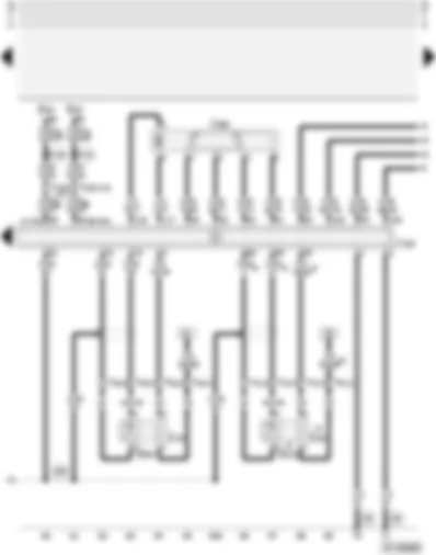 Wiring Diagram  AUDI A4 2002 - Motronic control unit - lambda probe - throttle valve control unit