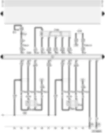 Wiring Diagram  AUDI A4 2002 - Motronic control unit - throttle valve control unit - lambda probes