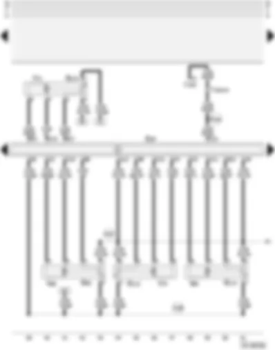 Wiring Diagram  AUDI A4 2002 - Air conditioner with automatic control - with auxiliary water pump (6-cylinder fuel injection engines)