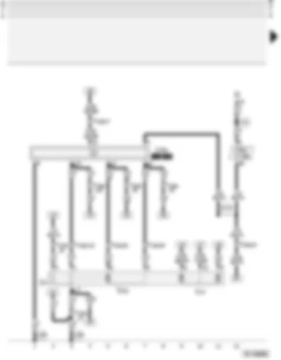 Wiring Diagram  AUDI A4 2000 - Electrically adjustable and heated exterior mirrors - with folding function