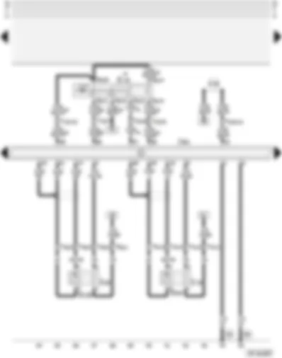 Wiring Diagram  AUDI A4 2002 - Simos control unit - cruise control system switch (CCS) - lambda probes