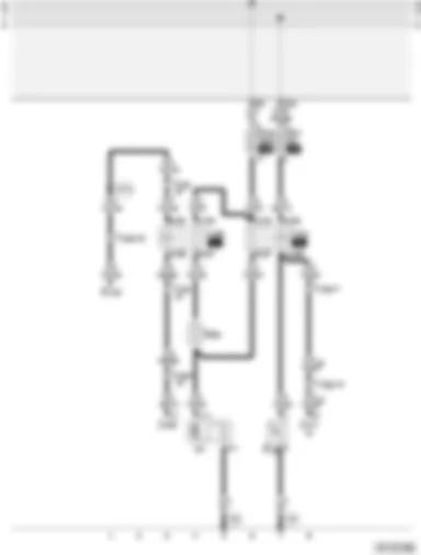 Wiring Diagram  AUDI A4 2002 - Radiator fan control - 80 W (without air conditioner) - for 1 -9 l TDI 81 kW - 4 cylinder