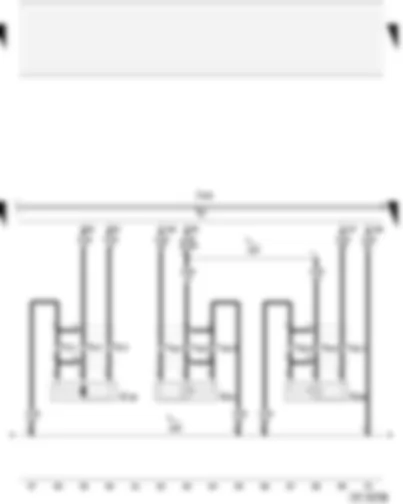Wiring Diagram  AUDI A4 2001 - Engine speed sender - knock sensor I - knock sensor II - Motronic control unit